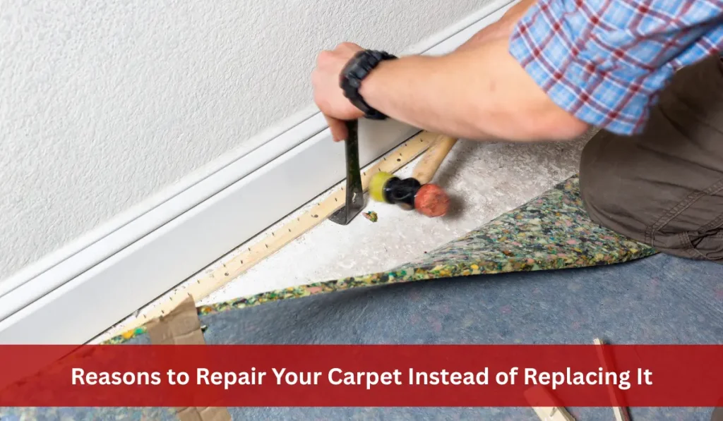 Carpet Repair Technician Repair Carpet Instead of Replacing It