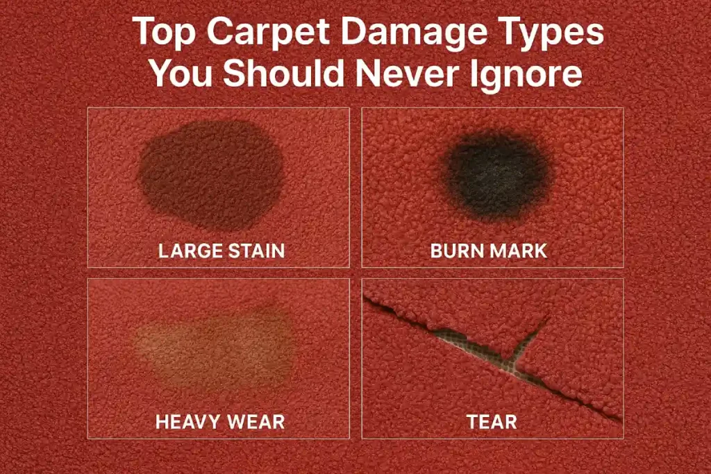 Carpet Damage Types You Should Never Ignore.