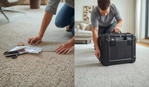 Differences Between DIY Carpet Patch Kits & Pro Repairs