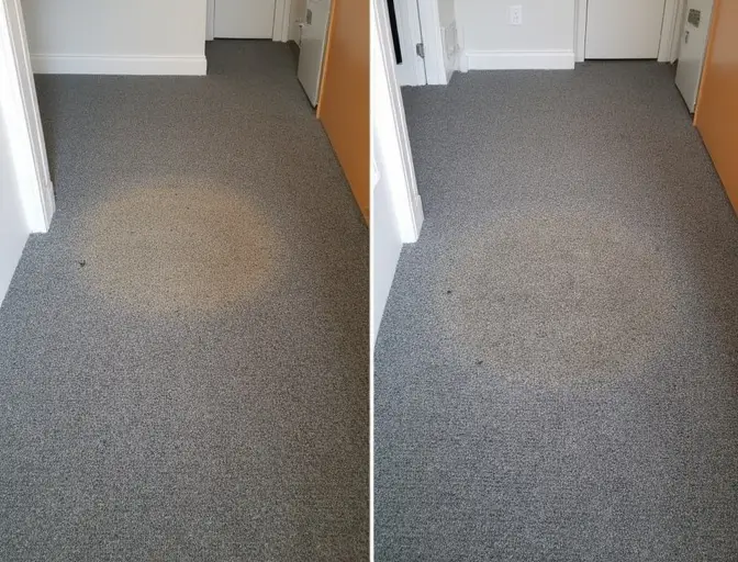 Melted plastic hole repair before and after