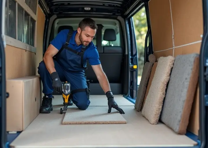 Professional carpet repair team
