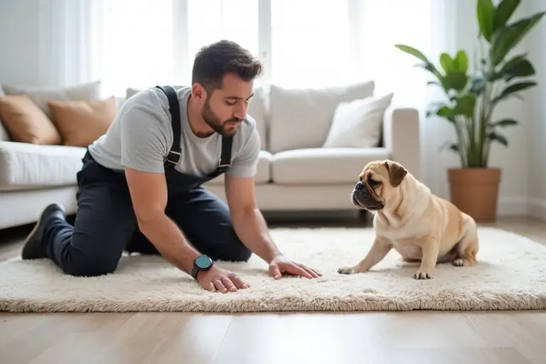 Professional carpet pet damage repair service