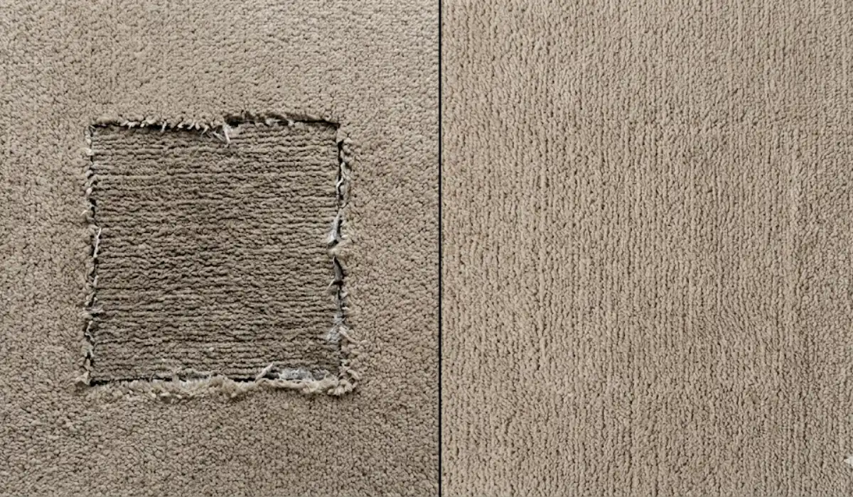 DIY carpet repair gone wrong compared to professional carpet repair result in Australia